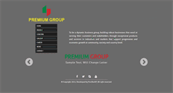 Desktop Screenshot of premiumgroupbd.com